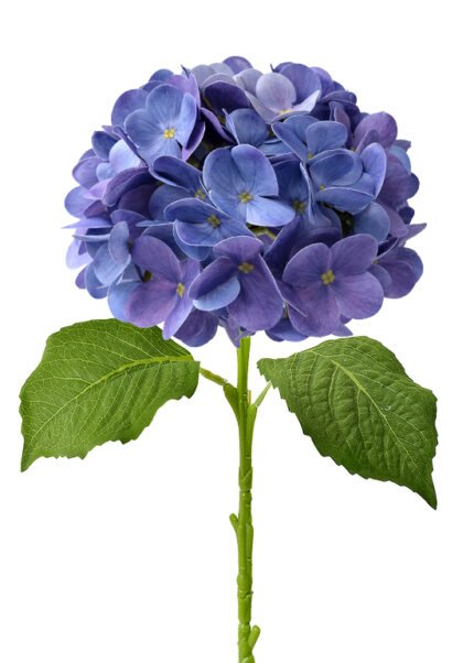 artificial flowers latex flowers blue faux hydrangea