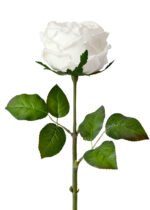 artificial flowers white rose real touch flowers