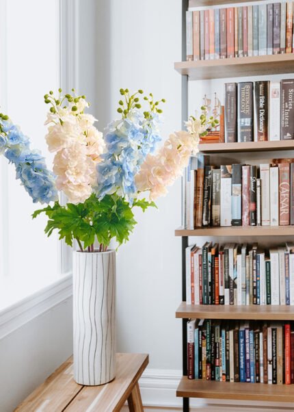 artificial flowers real touch flowers faux delpihinium for decor