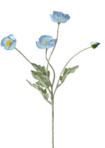 light blue silk flowers