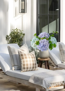hydrangeas in vase for decoration